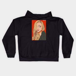 Amanda Seyfried Cartoon Style Kids Hoodie